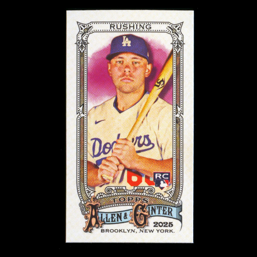 Dalton Rushing RC 2025 Allen & Ginter Rookie Dodgers