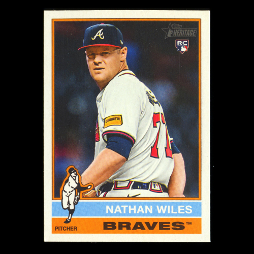 Nathan Wiles RC 2025 Topps Heritage Rookie Braves