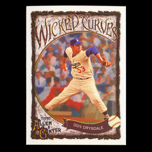 Don Drysdale 2025 Topps Allen and Ginter Wicked Curves Dodgers