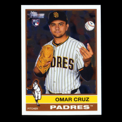 Omar Cruz RC 2025 Topps Heritage Chrome Rookie Padres