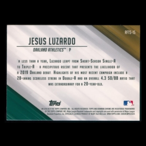 Jesus Luzardo 2019 Bowman Chrome Ready for the Show Athletics