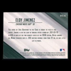 Eloy Jimenez 2019 Bowman Chrome Read for the Show White Sox