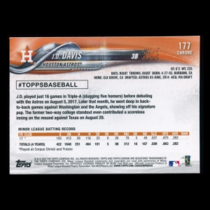 J.D. Davis RC 2018 Topps Chrome Rookie Astros