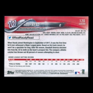 Raudy Read RC 2018 Topps Chrome Rookie Nationals