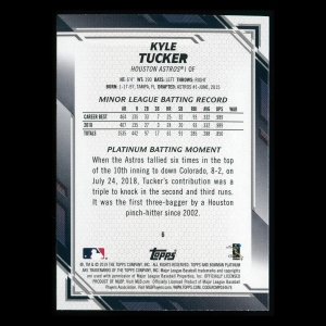 Kyle Tucker RC 2019 Bowman Platinum Rookie Astros