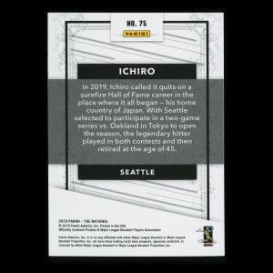 Ichiro 2019 The National Mariners