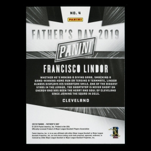 Francisco Lindor 2019 Father's Day Indians