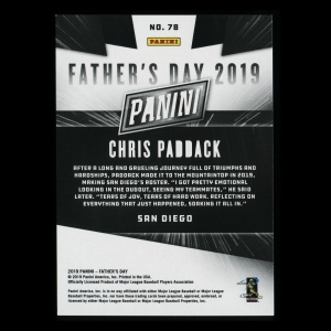 Chris Paddack RC 2019 Father's Day Rookie Padres 019/199