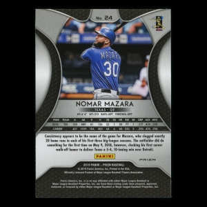Nomar Mazara 2019 Prizm Cosmic Haze Rangers