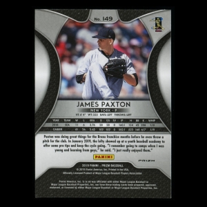 James Paxton 2019 Prizm Cosmic Haze Yankees