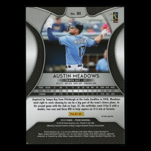 Austin Meadows 2019 Prizm Cosmic Haze Rays