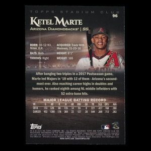 Ketel Marte 2019 Stadium Club Red Foil Diamondbacks