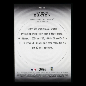 Byron Buxton 2019 Stadium Club Warp Speed Twins