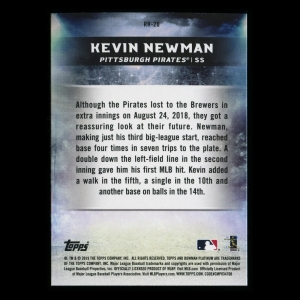 Kevin Newman RC 2019 Bowman Platinum Renowned Rookie Pirates