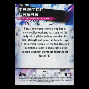 Triston Casas 2019 Bowman Platinum Prismatic Prodigies Red Sox