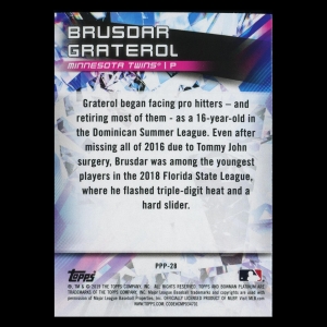 Brusdar Graterol 2019 Bowman Platinum Prismatic Prodigies Twins