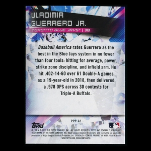 Vladimir Guerrero Jr. 2019 Bowman Platinum Prismatic Prodigies Blue Jays