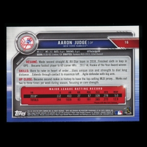 Aaron Judge 2019 Bowman Yankees