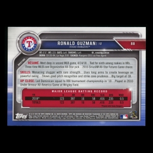 Ronald Guzman 2019 Bowman Rangers