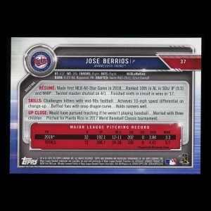 Jose Berrios 2019 Bowman Twins