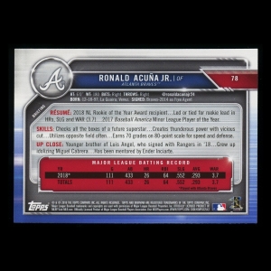 Ronald Acuna Jr. 2019 Bowman Braves