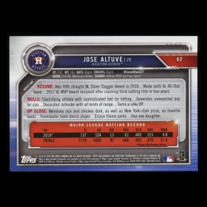 Jose Altuve 2019 Bowman Astros