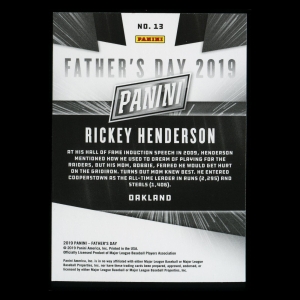 Ricky Henderson 2019 Father's Day Athletics