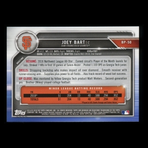 Joey Bart 2019 Bowman 1st Bowman Giants