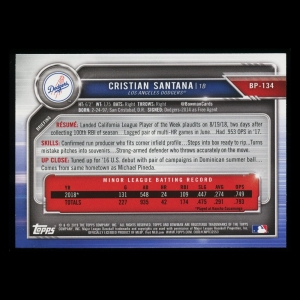Cristian Santana 2019 Bowman 1st Bowman Dodgers