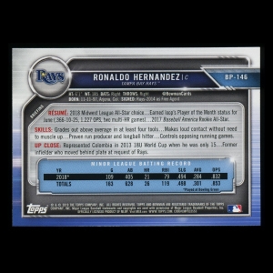 Ronaldo Hernandez 2019 Bowman 1st Bowman Rays