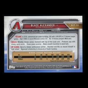 Blaze Alexader 2019 Bowman 1st Bowman Diamondbacks