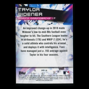 Taylor Widener 2019 Bowman Platinum Prismatic Prodigies Diamondbacks
