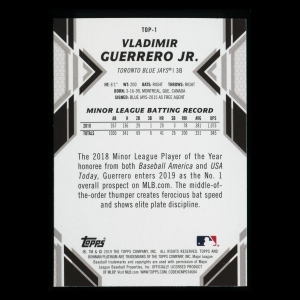 Vladimir Guerrero Jr.  RC 2019 Bowman Platinum Rookie Blue Jays