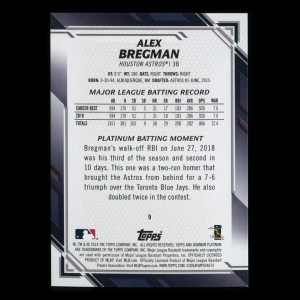Alex Bregman 2019 Bowman Platinum Astros 038/250