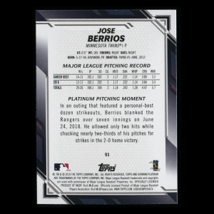 Joe Berrios 2019 Bowman Platinum Twins