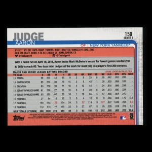 Aaron Judge 2019 Topps Yankees