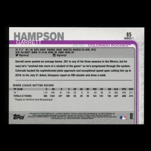 Garrett Hampson RC 2019 Topps Rookie Rockies