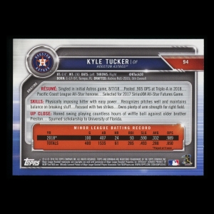 Kyle Tucker RC 2019 Bowman Rookie Astros