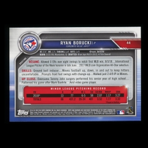 Ryan Borucki RC 2019 Bowman Rookie Blue Jays