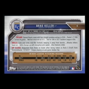 Brad Keller RC 2019 Bowman Rookie Royals
