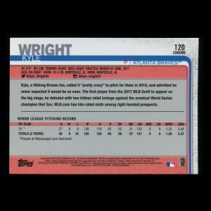 Kyle Wright RC 2019 Topps Chrome Rookie Braves