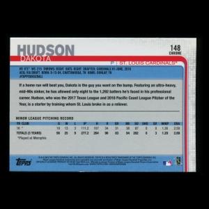 Dakota Hudson RC 2019 Topps Chrome Rookie Cardinals