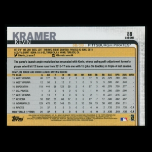 Kevin Kramer RC 2019 Bowman Rookie Pirates