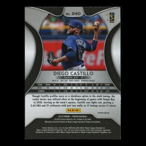 Diego Castillo RC 2019 Prizm Silver Rookie Rays