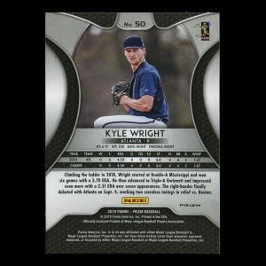 Kyle Wright RC 2019 Prizm Blue Rookie Braves