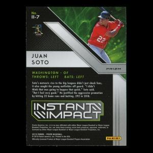 Juan Soto 2019 Prizm Instant Impact Nationals