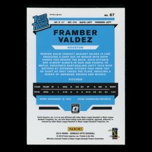 Framber Valdez RR 2019 Optic Rated Rookie Blue Astros