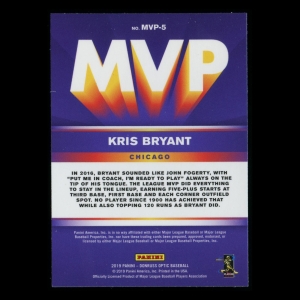 Kris Bryant 2019 Optic MVP Cubs