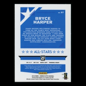 Bryce Harper 2019 Optic All-Star Phillies