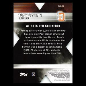 Tony Gwynn 2020 Topps Die-Cut At Bats Per Strikeout 1999s Padres